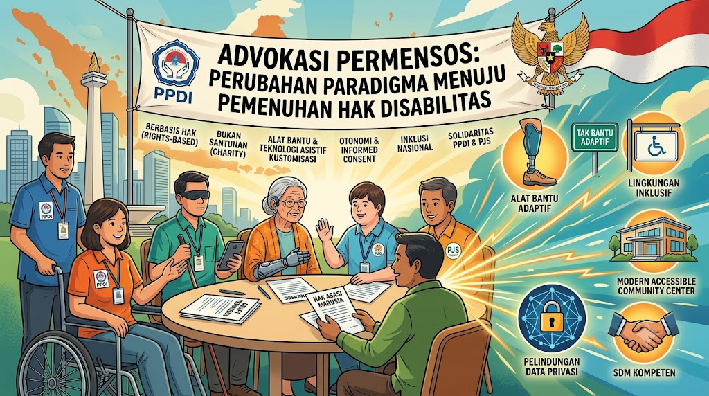ilustrasi jalannya diskusi pokja rancangan permensos